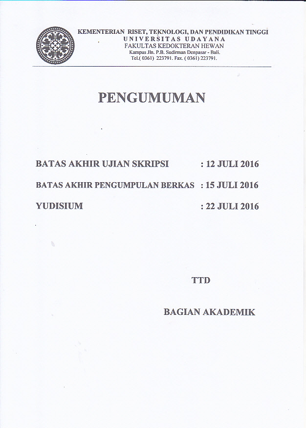 PENGUMUMAN